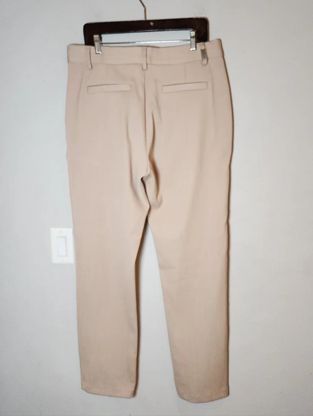 Represent Pants Wool Blend Tailored Beige Sesame Ankle Zip Men's Size Large